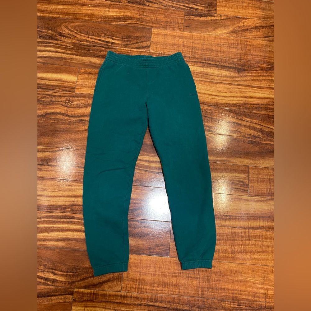 TNA Sweatfleece Cozy Fleece Perfect Fit Green Sweatpants Small